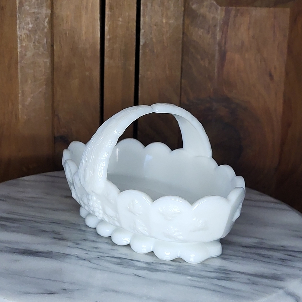 Milk Glass Candy Dish - Picture 10 of 13